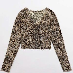 Leopard long sleeve shirt